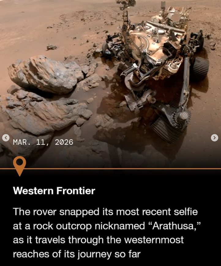 Mars rover surface image