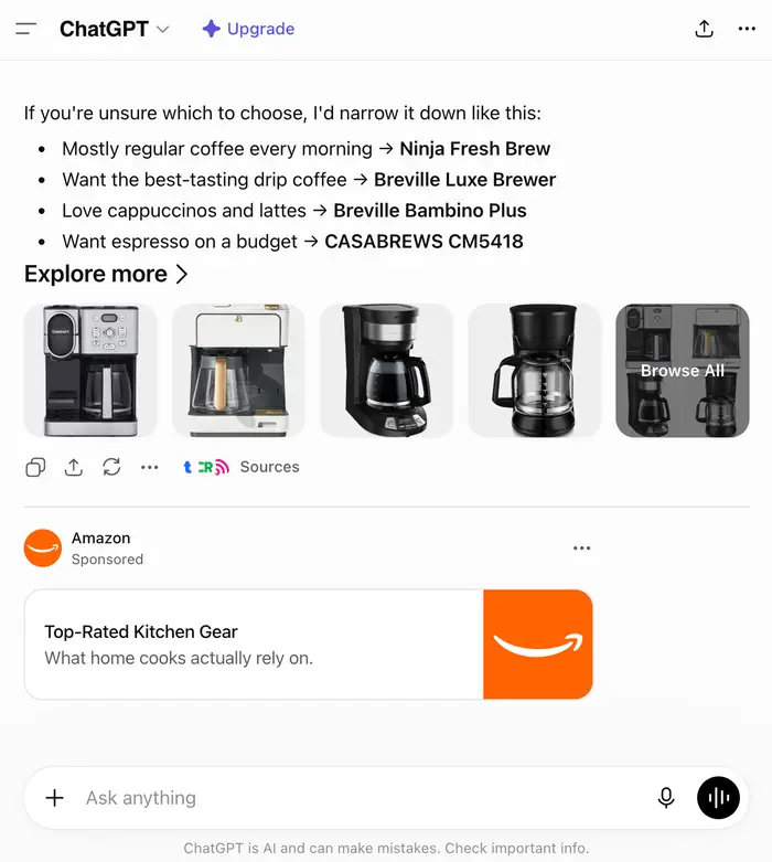 Amazon Runs Ads on ChatGPT While Aggressively Blocking AI From Scraping Its Own Data