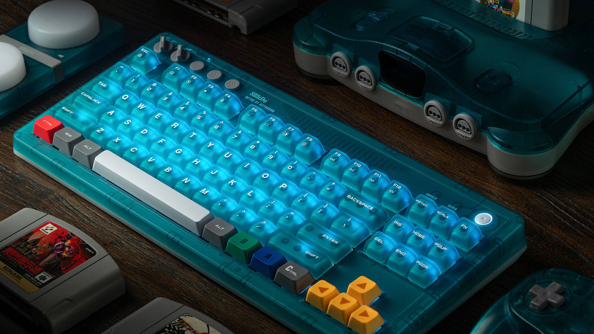 8BitDo Retro Mechanical Keyboard detail