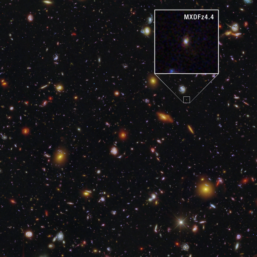 Hubble observation of early galaxy