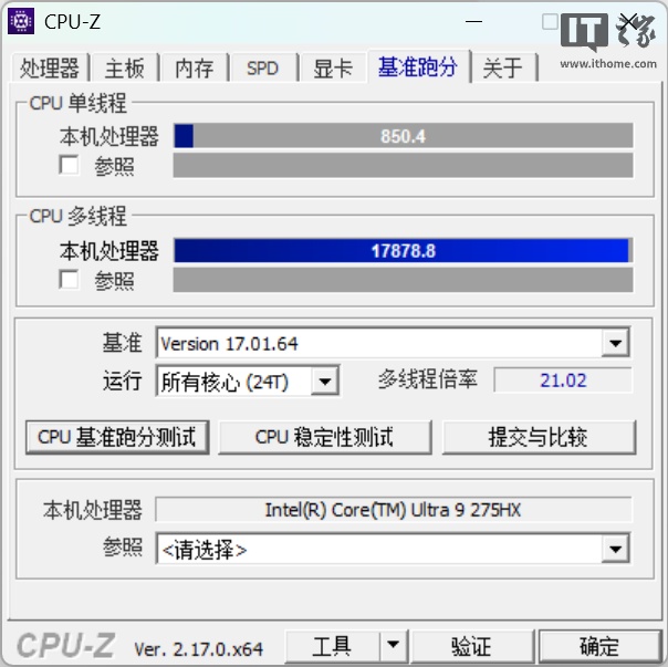 CPU-Z score