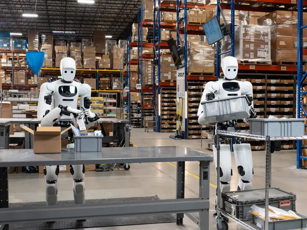 Apptronik Apollo humanoid robot at training facility