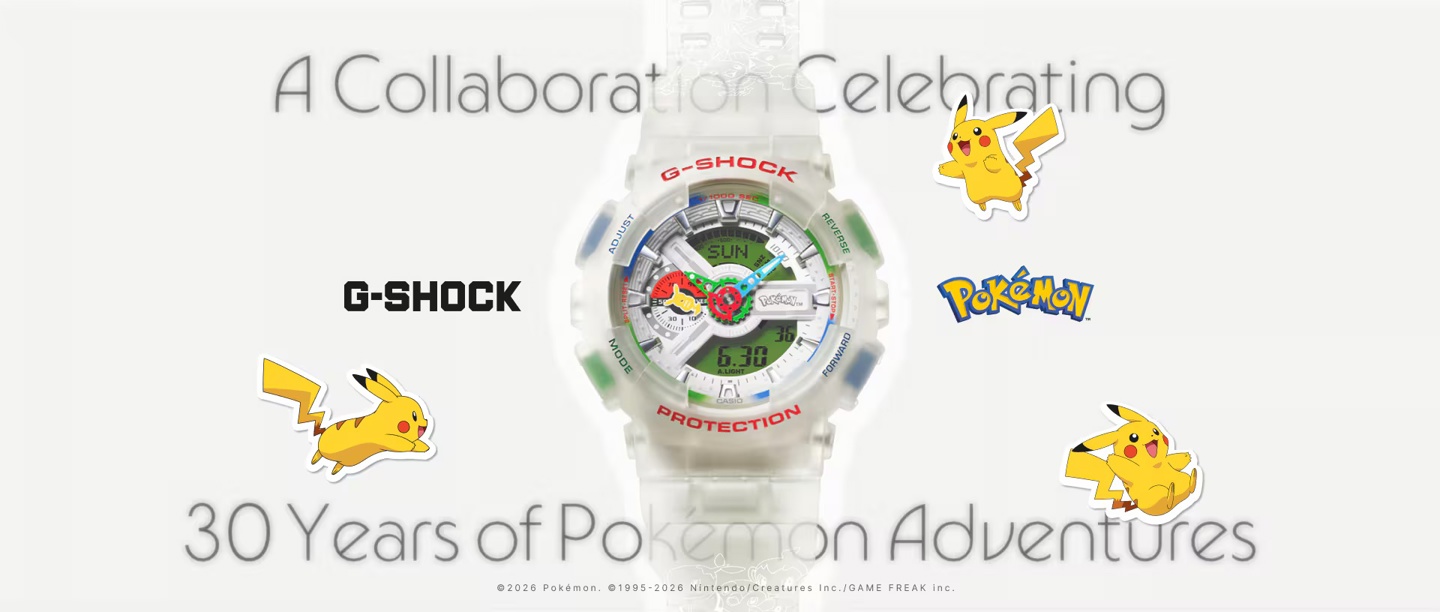 Casio's G-Shock turns your wrist into a Poké Ball for Pokémon's 30th anniversary